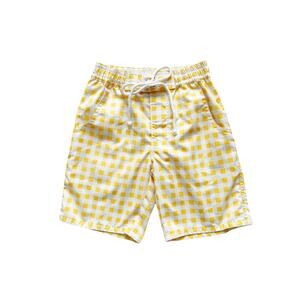 Wildling Yellow Gingham Swim Shorts Size 4